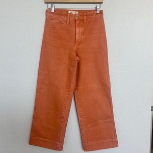 Madewell Cropped Jeans in Terracotta